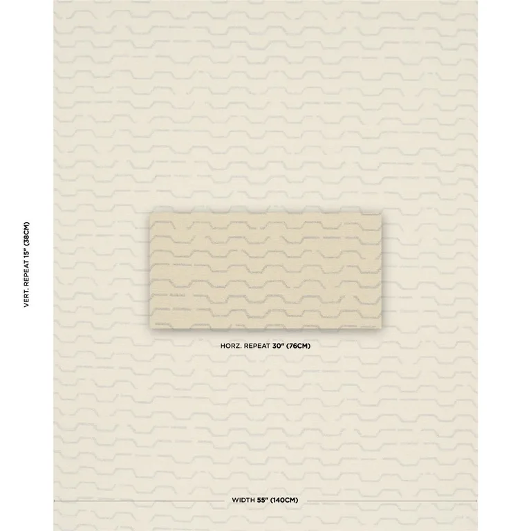 Schumacher 83932 Patek Wool Bouclé Ivory fabric swatch