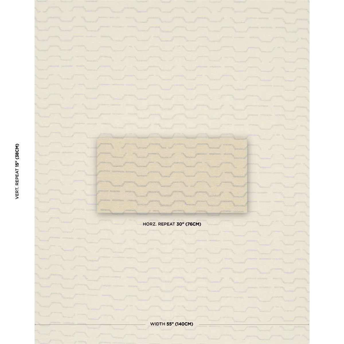Schumacher 83932 Patek Wool Bouclé Ivory fabric swatch