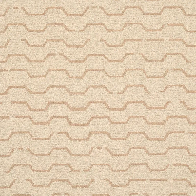 Schumacher 83931 Patek Wool Bouclé Sand fabric swatch