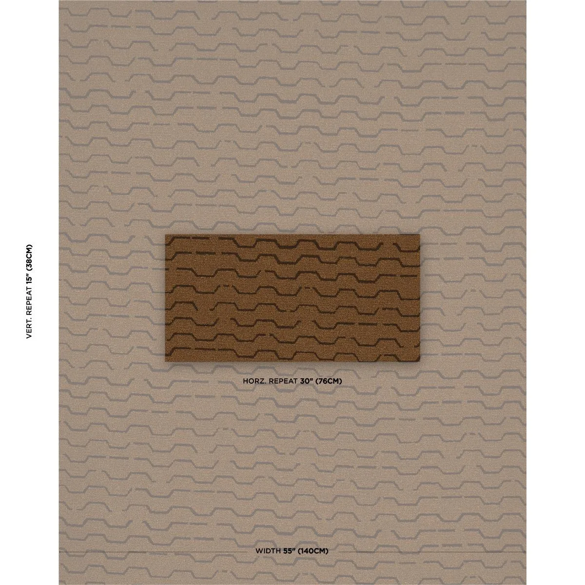Schumacher 83930 Patek Wool Bouclé Umber fabric swatch
