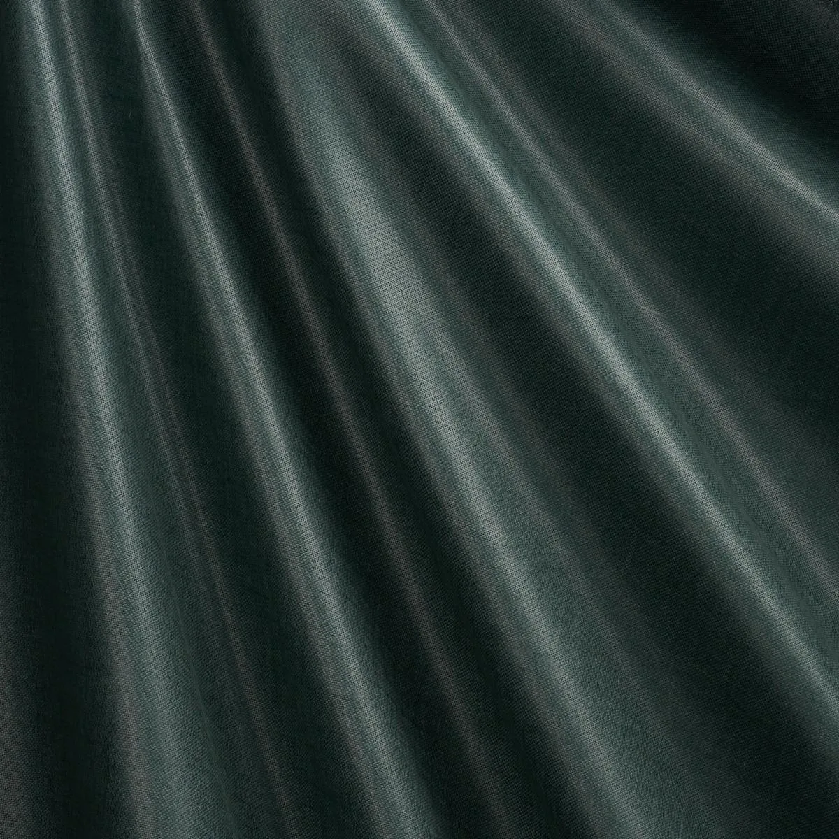 Schumacher 85273 Patent Linen Peacock fabric swatch