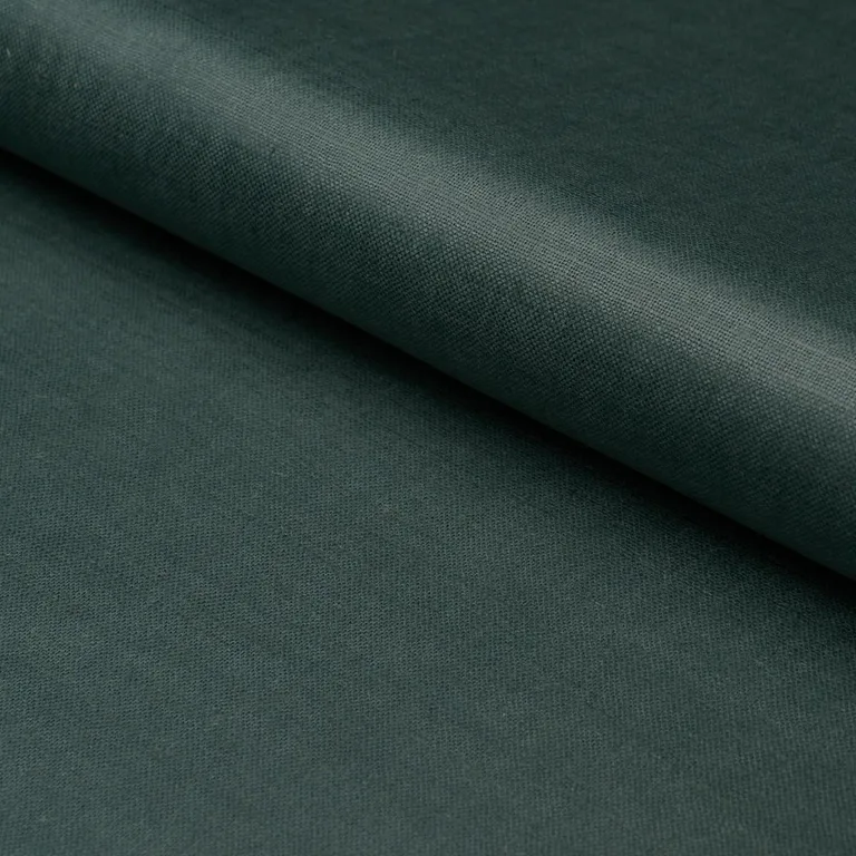 Schumacher 85273 Patent Linen Peacock fabric swatch