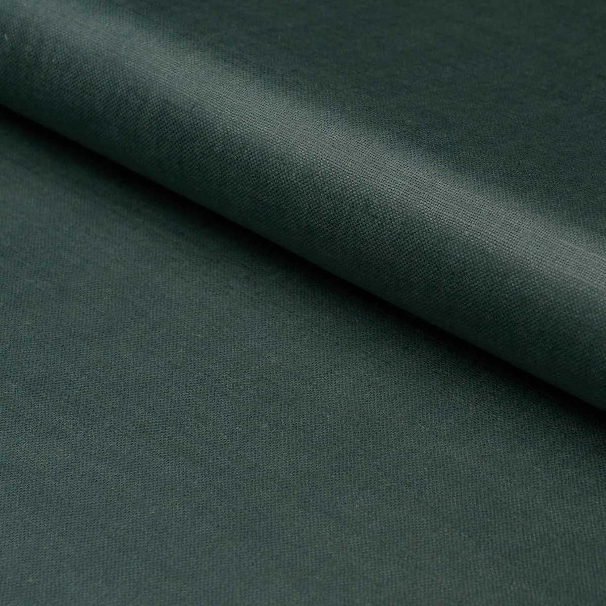 Schumacher 85273 Patent Linen Peacock fabric swatch