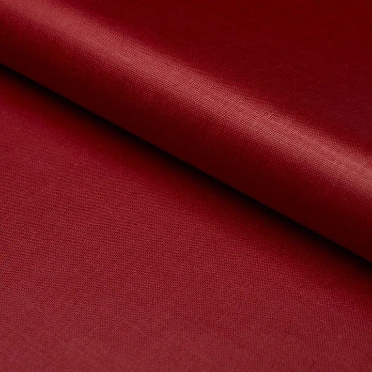 Schumacher 85271 Patent Linen Red fabric swatch