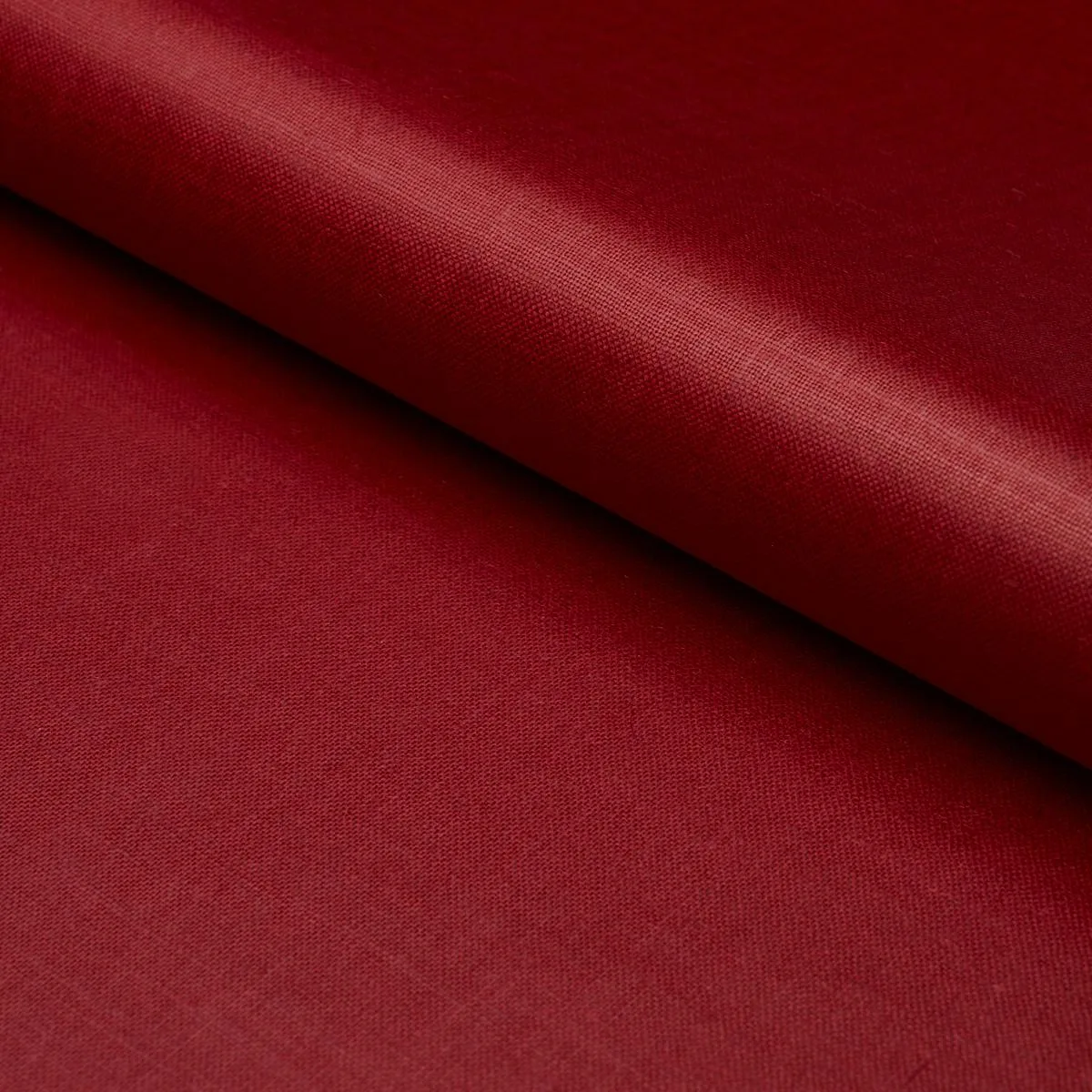 Schumacher 85271 Patent Linen Red fabric swatch