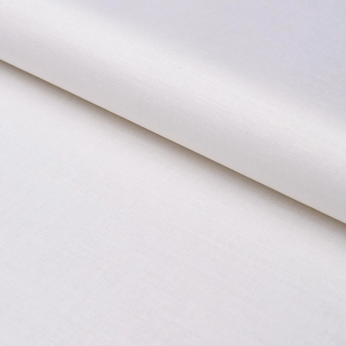 Schumacher 85270 Patent Linen White fabric swatch