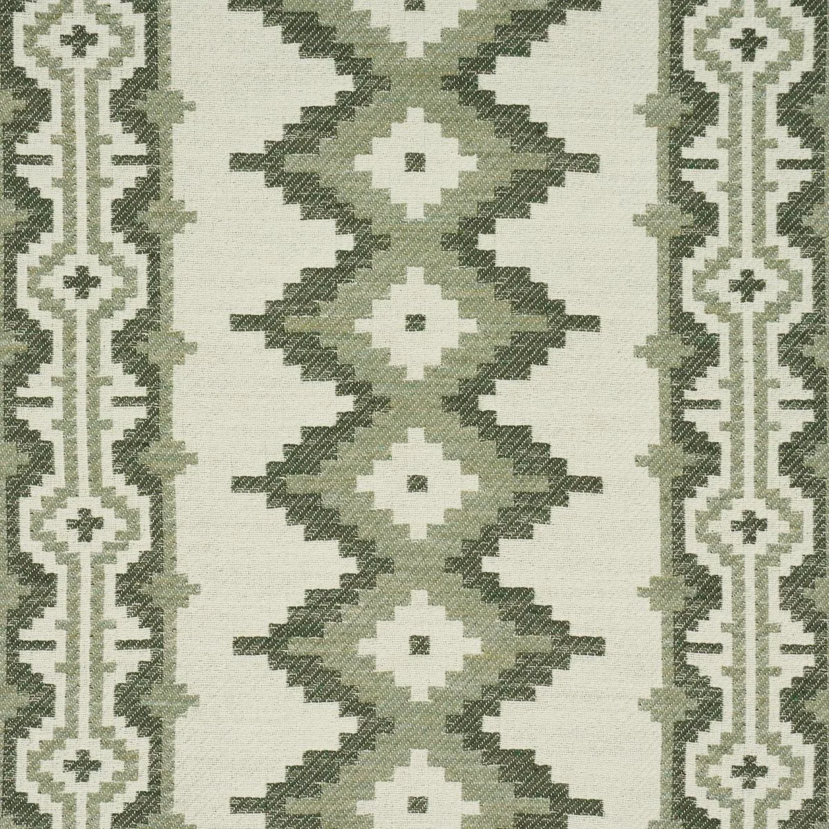 Schumacher 87000 Pathway Green fabric swatch