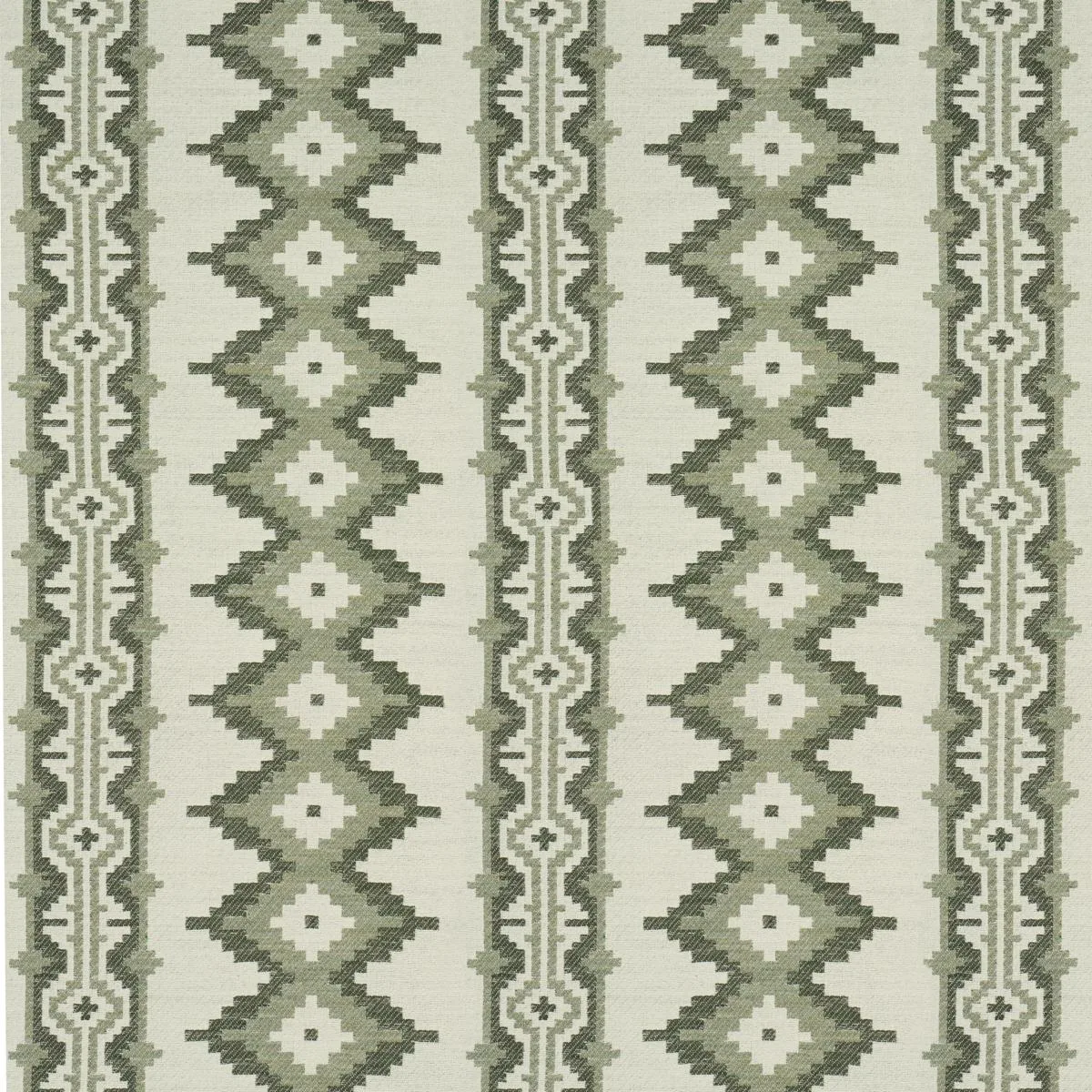 Schumacher 87000 Pathway Green fabric swatch
