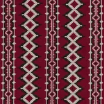 Schumacher 87001 Pathway Red fabric swatch