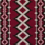 Schumacher 87001 Pathway Red fabric swatch