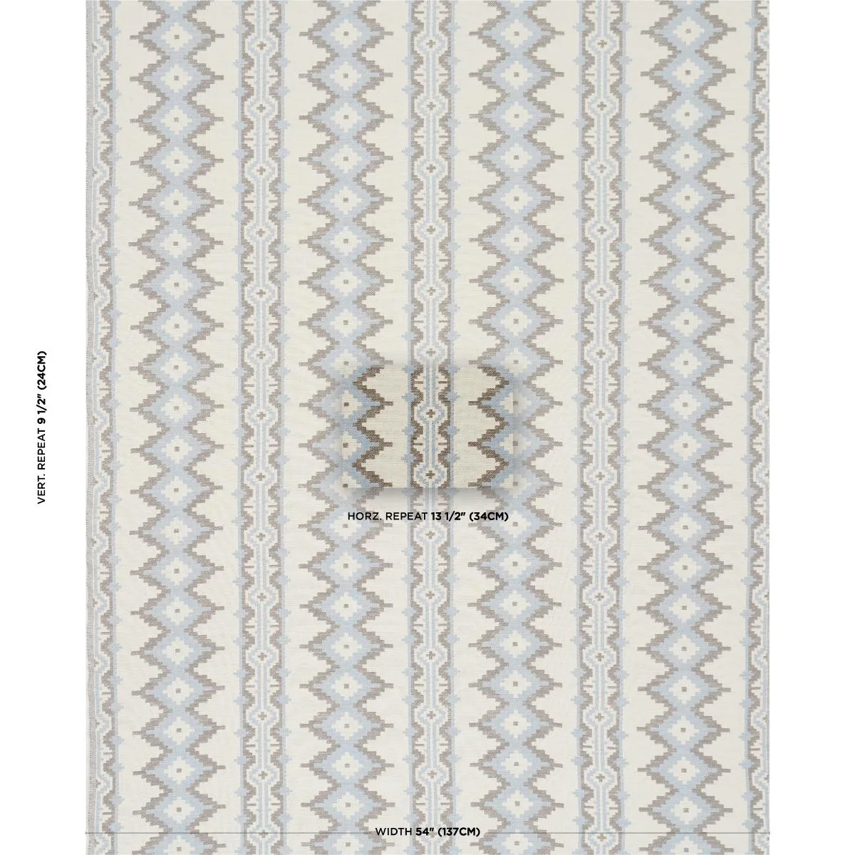 Schumacher 87002 Pathway Sky fabric swatch