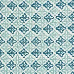 Schumacher 179301 Pattee Hand Block Print Blue fabric swatch