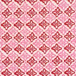 Schumacher 179300 Pattee Hand Block Print Pink fabric swatch