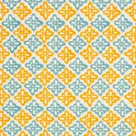 Schumacher 179303 Pattee Hand Block Print Turmeric fabric swatch