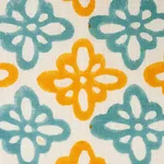 Schumacher 179303 Pattee Hand Block Print Turmeric fabric swatch