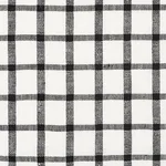 Schumacher 72070 Pauline Check Casement Blackwork fabric swatch