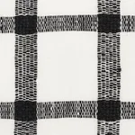 Schumacher 72070 Pauline Check Casement Blackwork fabric swatch