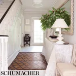 Schumacher 73980 Pavia Silk Velvet Olivine fabric swatch