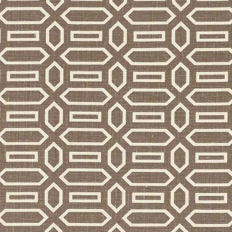 Schumacher 176147 Pavilion Berber Brown fabric swatch