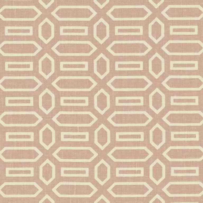 Schumacher 176141 Pavilion Temple Pink fabric swatch