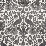 Schumacher 72970 Pavone Velvet Carbon fabric swatch