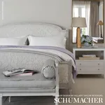 Schumacher 72971 Pavone Velvet Opal fabric swatch