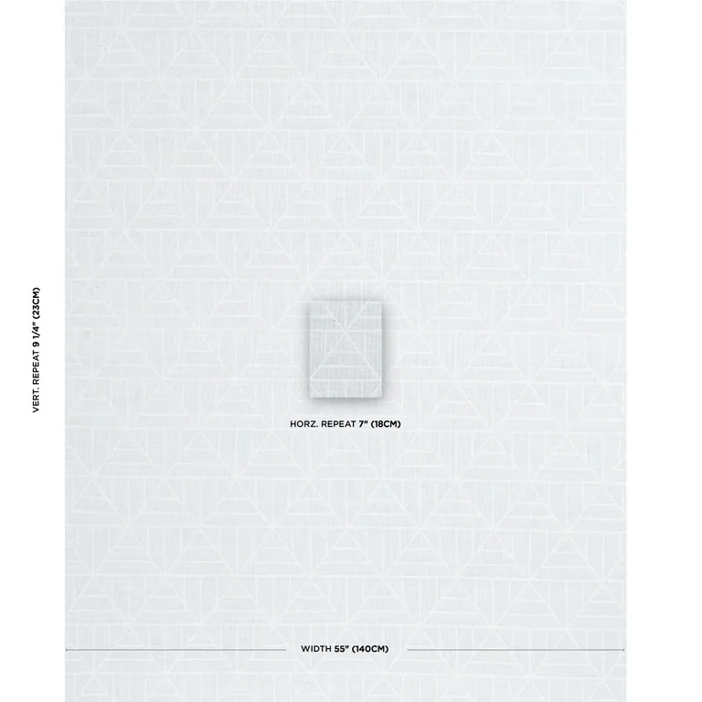 Schumacher 83482 Payne Arctic fabric swatch