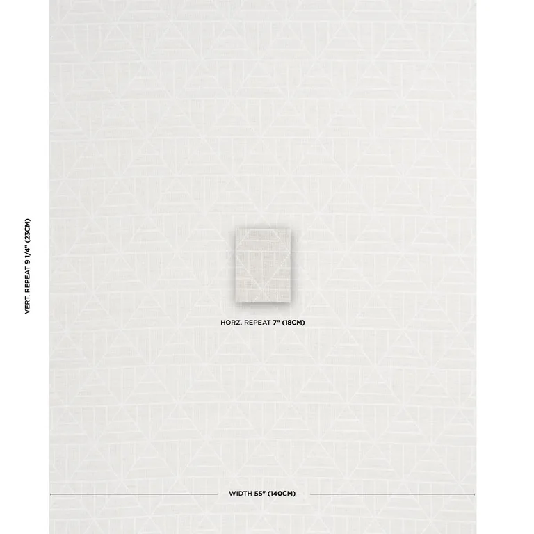 Schumacher 83481 Payne Flax fabric swatch