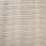 Schumacher 86050 Payton Linen Sheer Grid Black & White fabric swatch