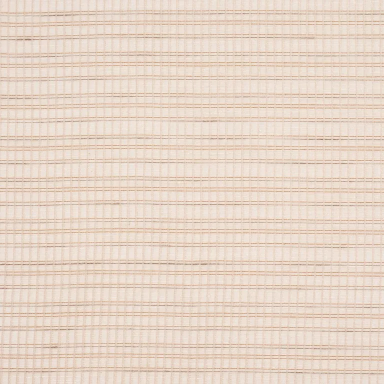 Schumacher 86051 Payton Linen Sheer Grid Natural fabric swatch