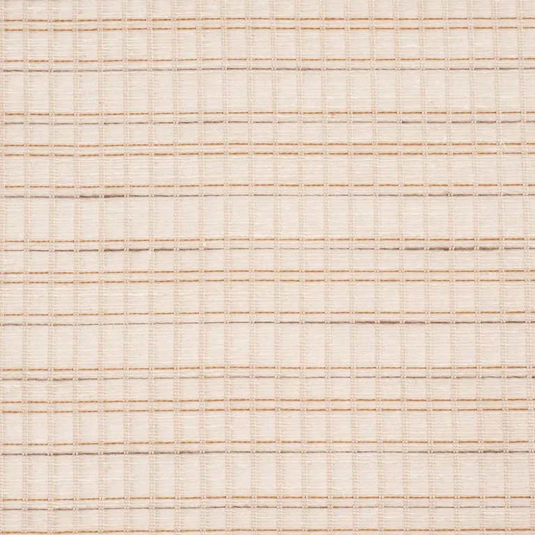 Schumacher 86051 Payton Linen Sheer Grid Natural fabric swatch