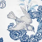 Schumacher 175915 Peacock Porcelain fabric swatch