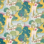 Schumacher 173066 Pearl River Yellow fabric swatch