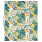 Schumacher 173066 Pearl River Yellow fabric swatch