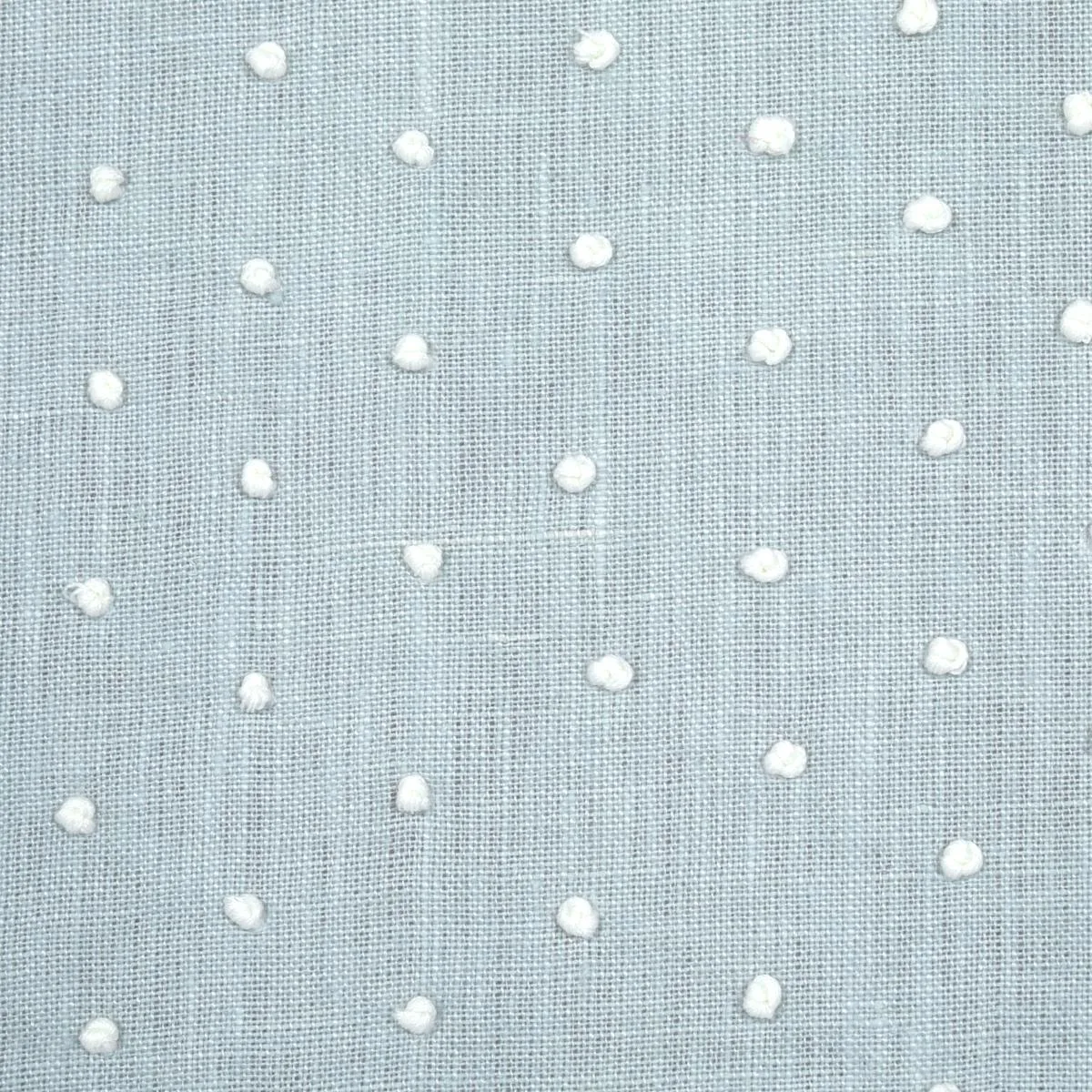 Schumacher 67981 Pebble Embroidery Sky fabric swatch