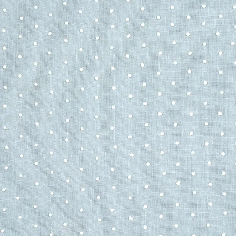 Schumacher 67981 Pebble Embroidery Sky fabric swatch