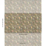 Schumacher 182430 Peggy Paisley Graphite fabric swatch