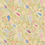 Schumacher 182431 Peggy Paisley Lemonade fabric swatch