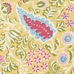 Schumacher 182431 Peggy Paisley Lemonade fabric swatch