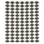 Schumacher 180030 Penelope Knot Black fabric swatch
