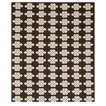 Schumacher 180032 Penelope Knot Brown fabric swatch