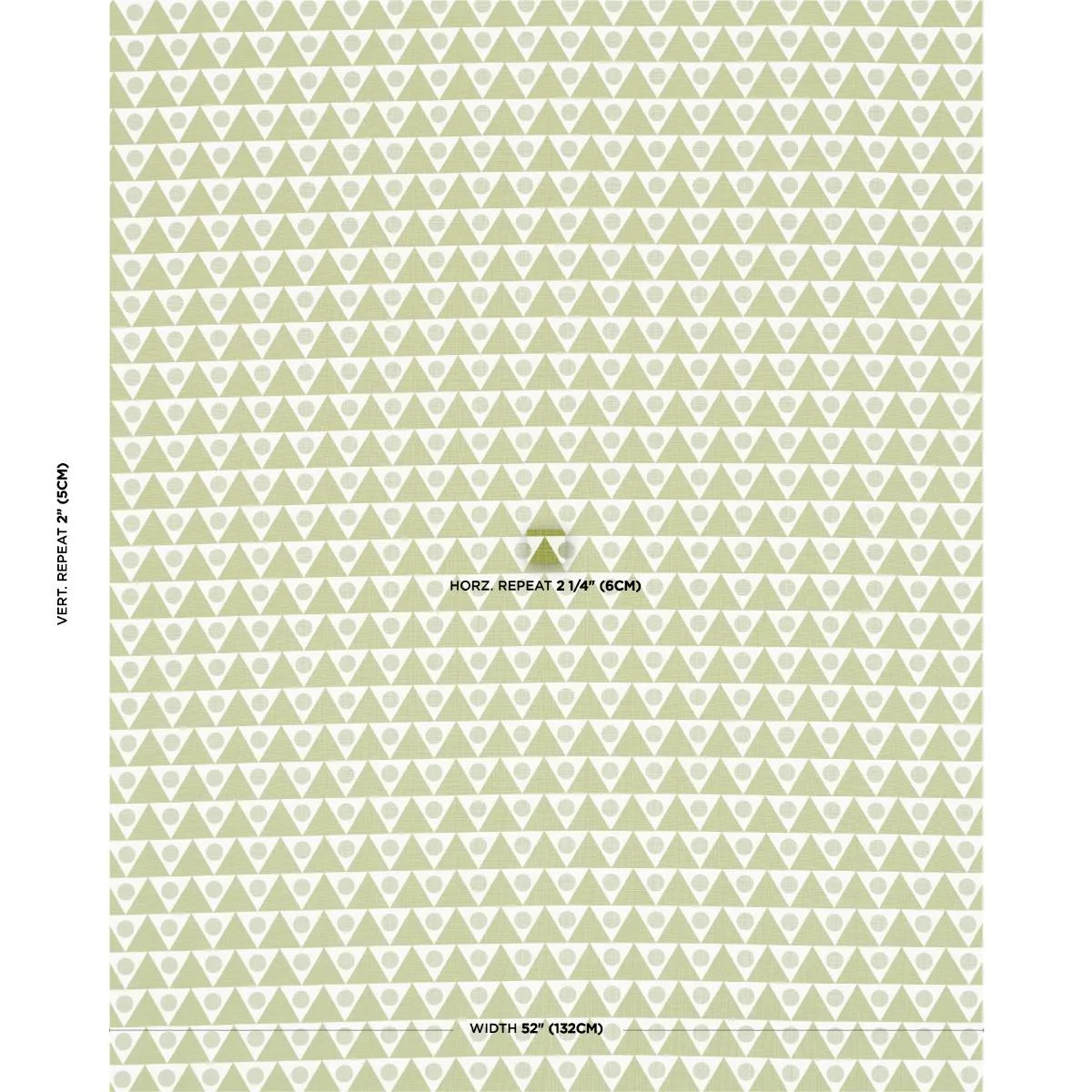 Schumacher 182221 Pennant Green fabric swatch