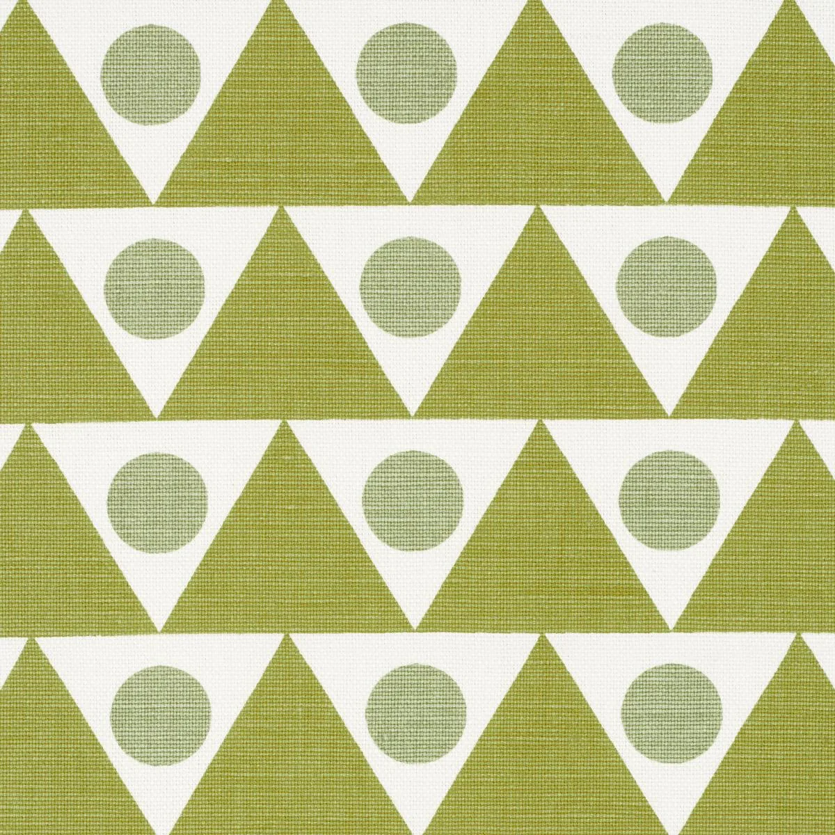 Schumacher 182221 Pennant Green fabric swatch