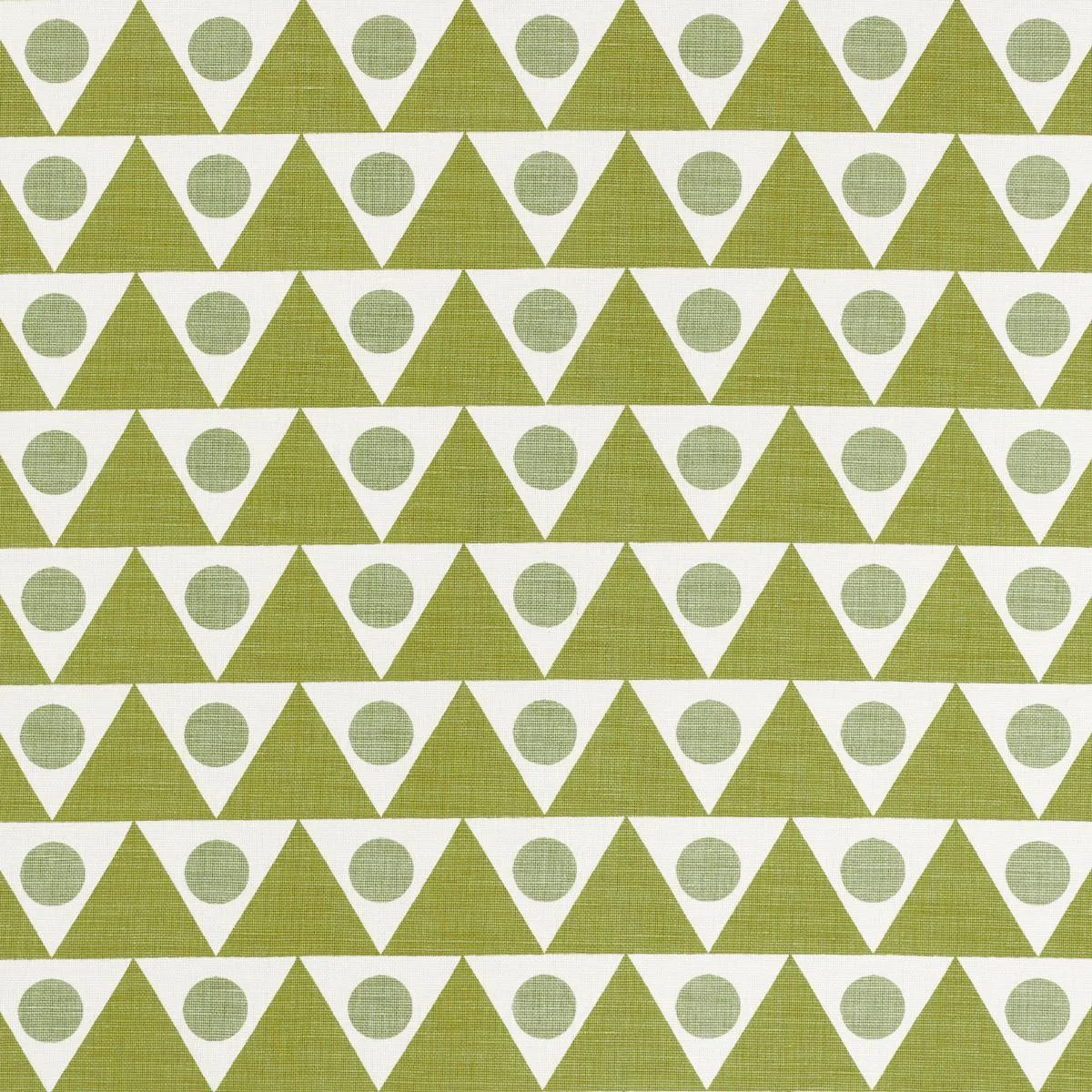 Schumacher 182221 Pennant Green fabric swatch