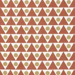 Schumacher 182222 Pennant Terracotta fabric swatch