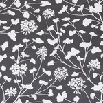 Schumacher 178541 Pennick Chintz Black fabric swatch