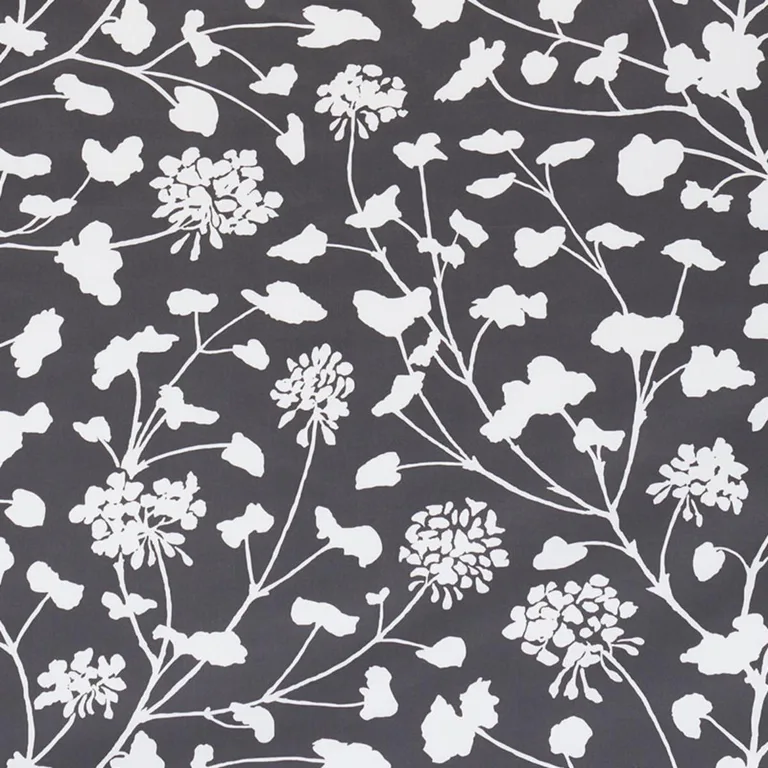 Schumacher 178541 Pennick Chintz Black fabric swatch