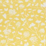 Schumacher 178540 Pennick Chintz Yellow fabric swatch