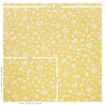 Schumacher 178540 Pennick Chintz Yellow fabric swatch