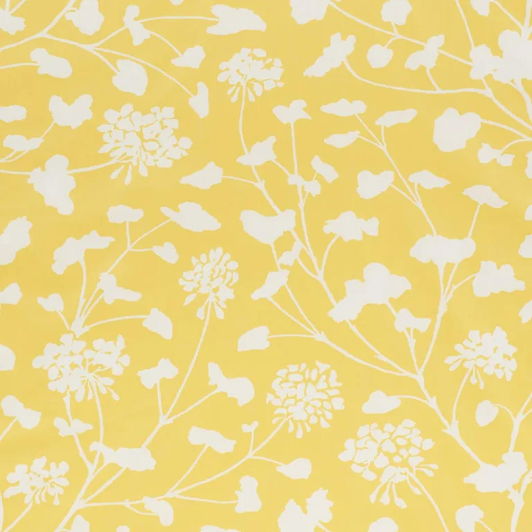 Schumacher 178540 Pennick Chintz Yellow fabric swatch